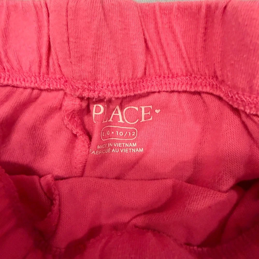 Girls 10/12 Children's Place Butterfly Graphic Top Pink Shorts Outfit 2pc